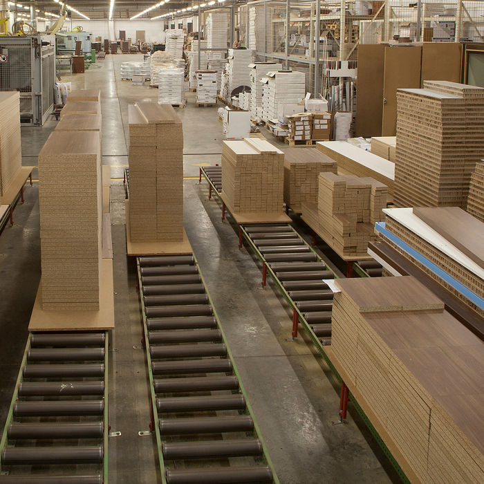 The MDF factory has a nice panoramic image with the MDFs stacked on top of each other. ; Shutterstock ID 1109030867; purchase_order: CON; job: ; client: ; other: 