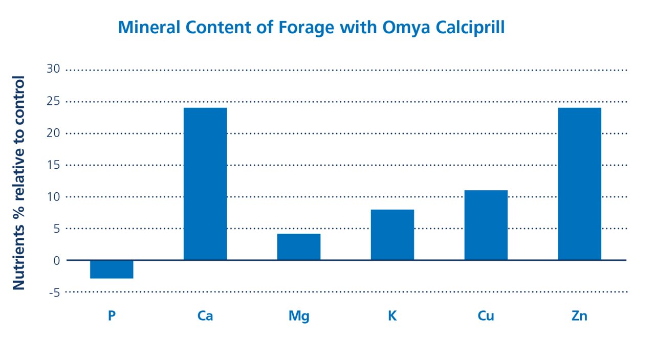  Mineral Content of Forage with Omya Calciprill