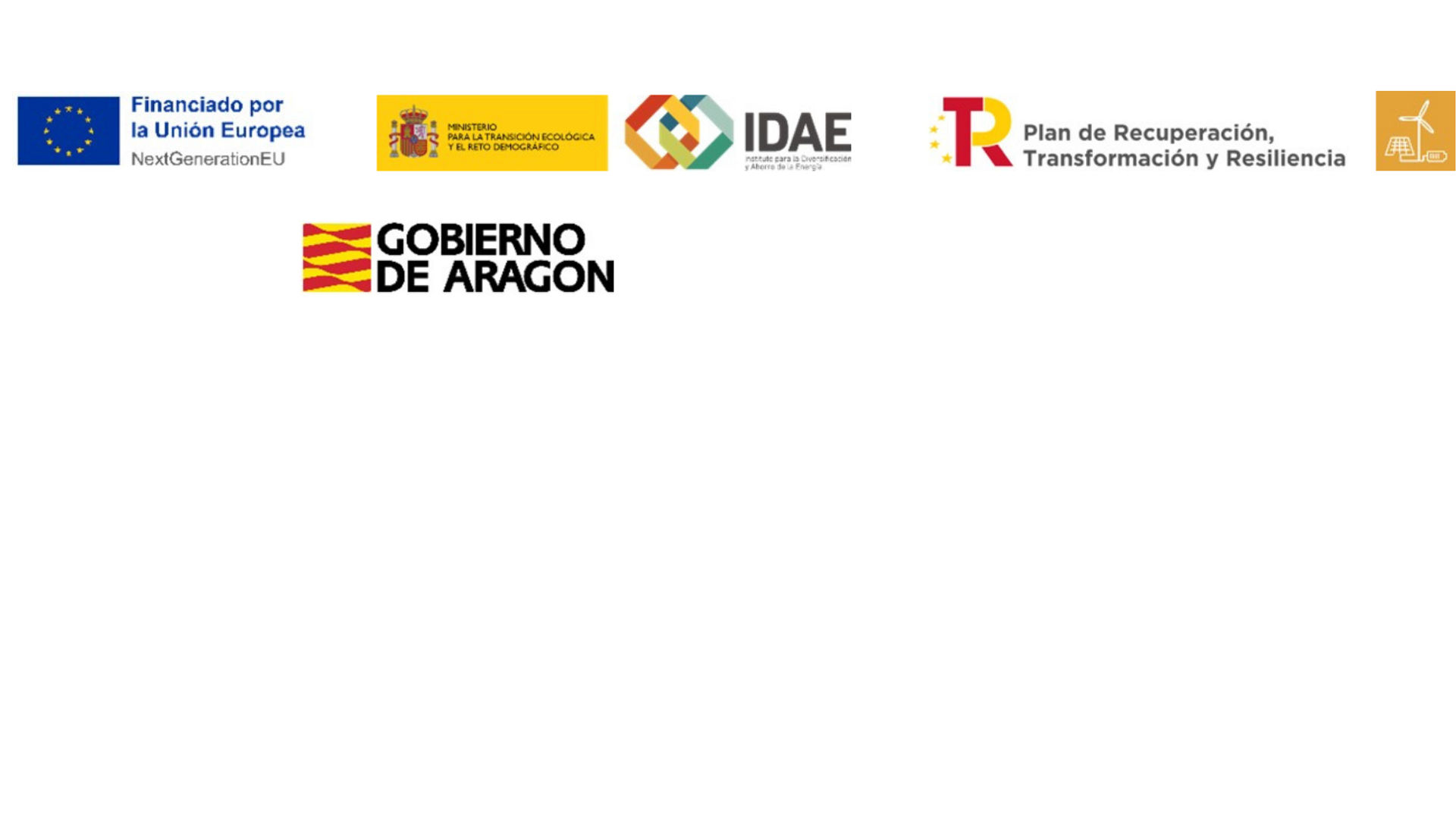 Logos of Omya Belchite Subsidy 