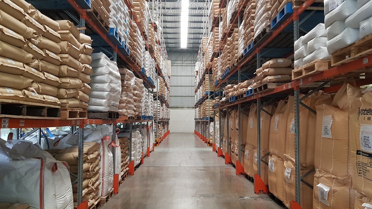 November 2018, Rayong Thailand. Chemical inventory in logistic provider warehouse in Rayong Thailand. inventory is supporting automotive and chemical business in Thailand.; Shutterstock ID 1231166713; purchase_order: GDS; job: ; client: ; other: 