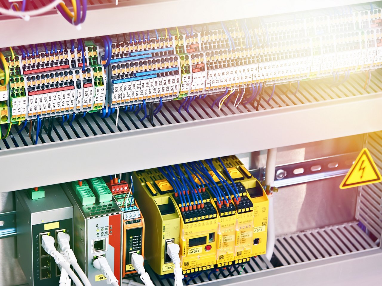 Electronic and electrical components of the industrial device; Shutterstock ID 1203177337; purchase_order: OPP Website & Collateral; job: ; client: ; other: 