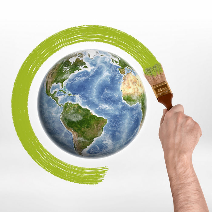 Man's hand encircles globe with a brush with green paint. Protection of the planet. Save planet. Environment and ecology.; Shutterstock ID 492636637; purchase_order: CON; job: CON; client: CON; other: CON
492636637