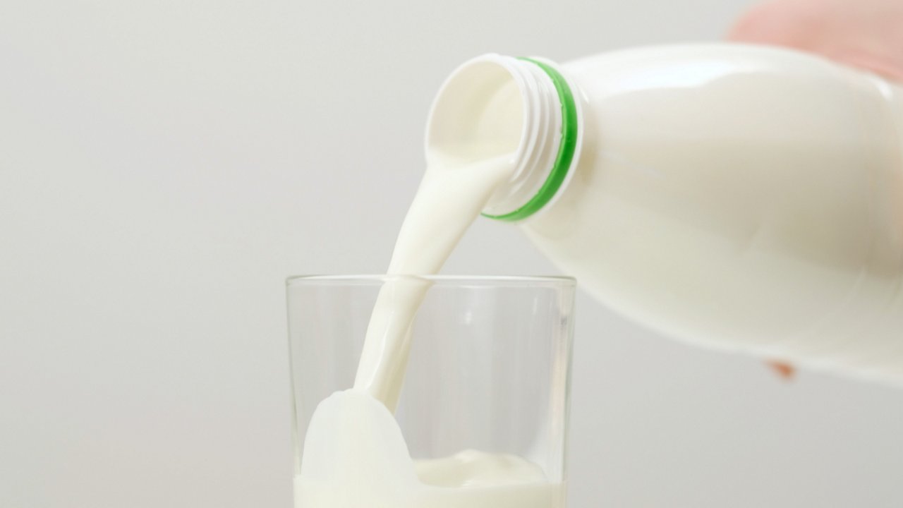 Milk in PET bottle