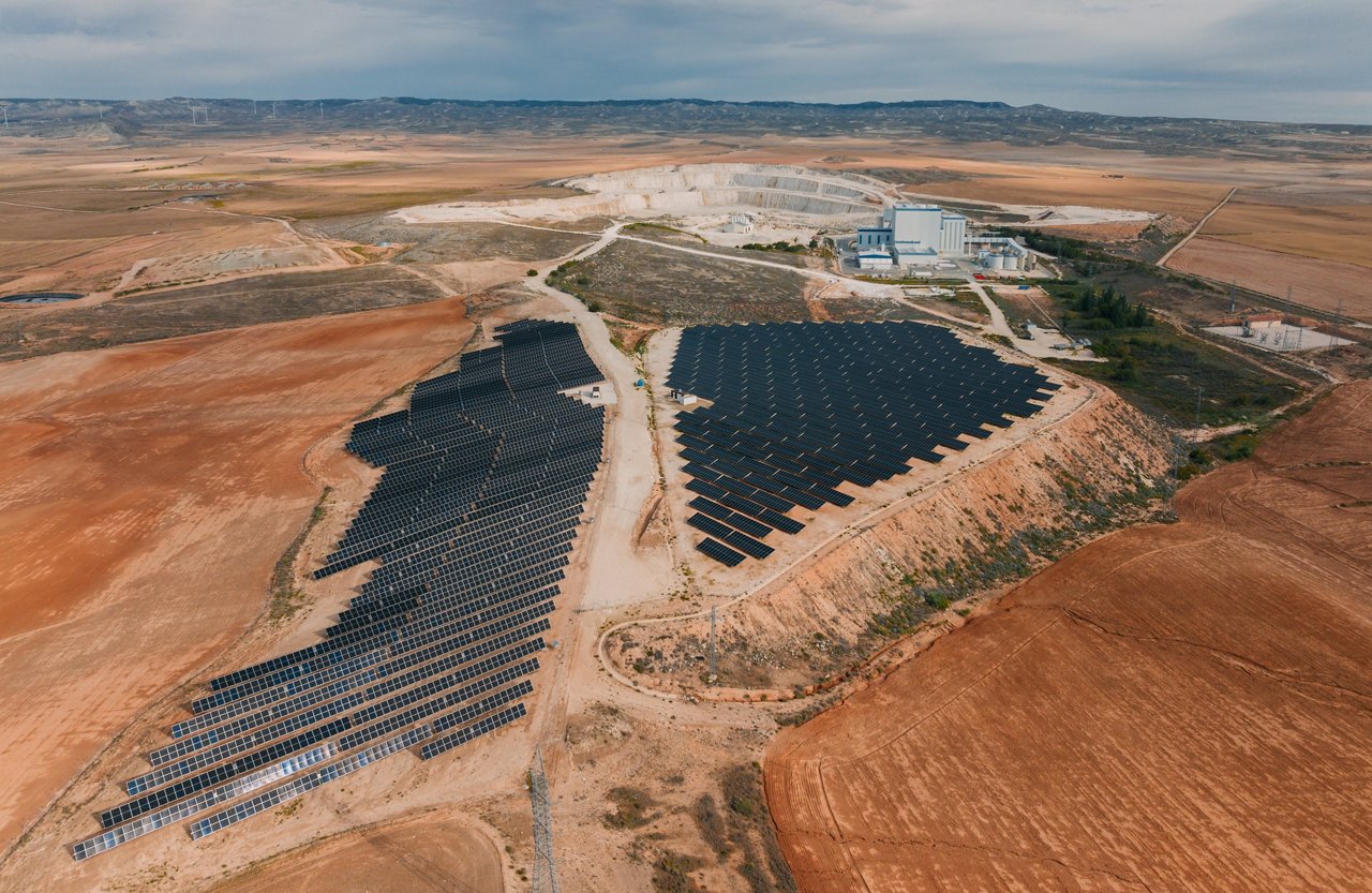 Solar panels in Belchite, Zaragoza