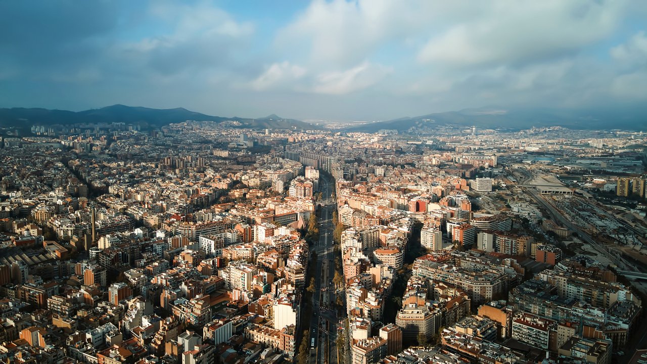 aerial-drone-view-barcelona-spain-blocks-with-multiple-residential-office-buildings