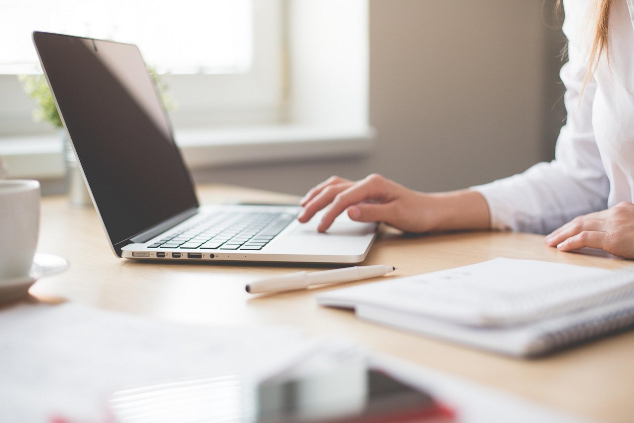 Woman computer terms and conditions