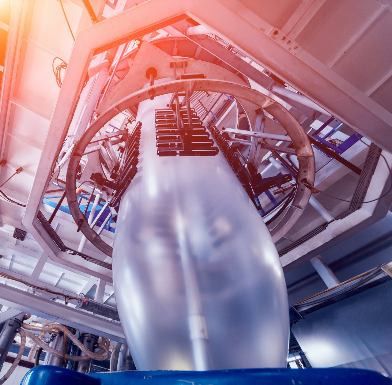 Modern automated production line in factory. Plastic bag manufacturing process. Background; Shutterstock ID 1226730613; purchase_order: POL_Website_Packaging ; job: ; client: ; other:
1226730613