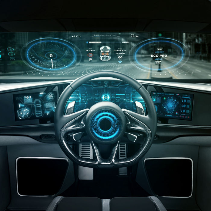 Dashboard of a car