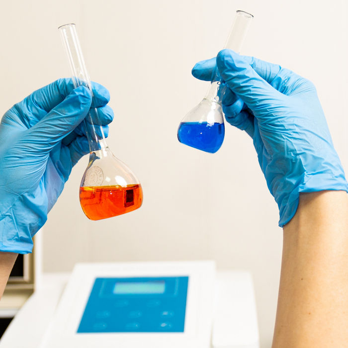 Preparation of the test solution for spectrophotometer