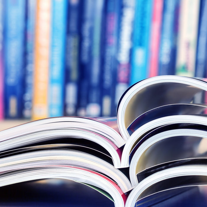 stack of magazines